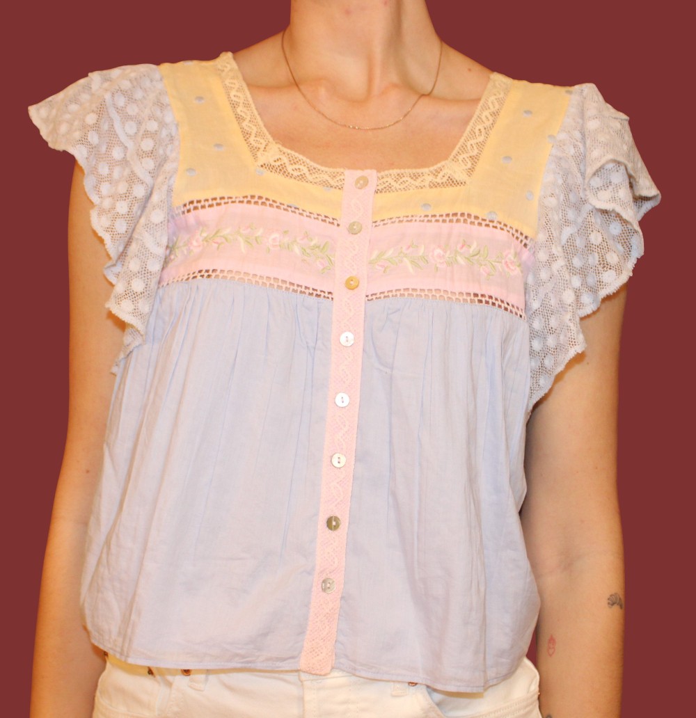 NWT Love Shack Fancy Deona Top Ambrosia Garden (Sz S)