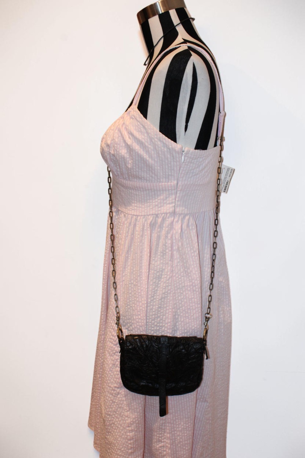 Monserat De Lucca Crinkled Leather Mini Crossbody