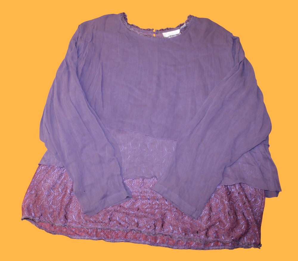 Victorian Era Purple Tiered Tunic (Sz XL)