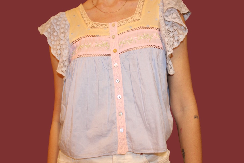 NWT Love Shack Fancy Deona Top Ambrosia Garden (Sz S)