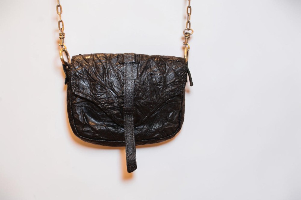 Monserat De Lucca Crinkled Leather Mini Crossbody