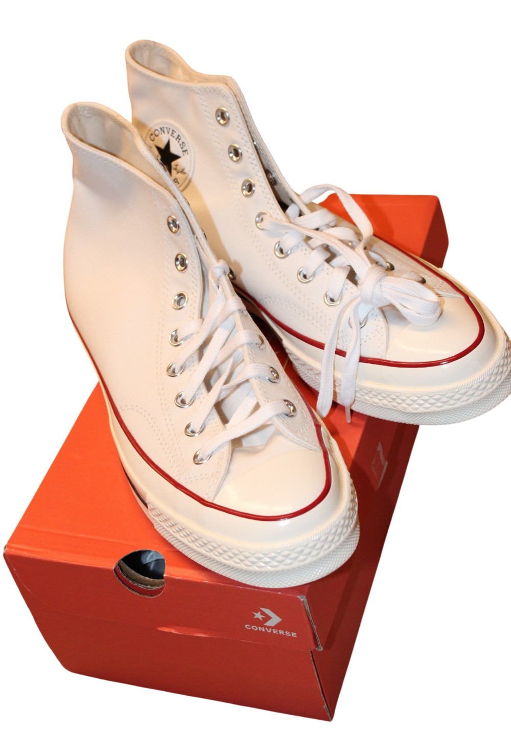 Converse White High Tops Men's Sz 9.5