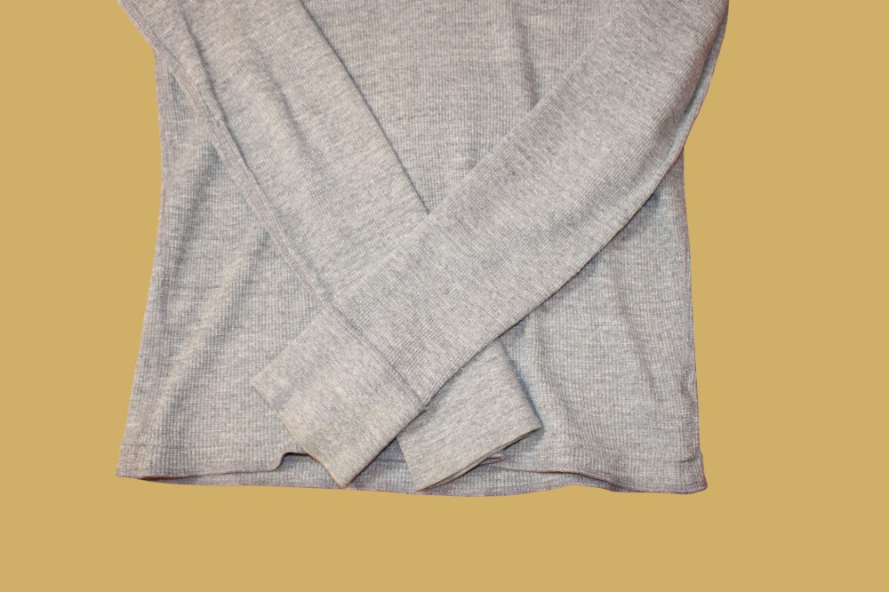 American Eagle Grey Thermal Henley (Sz S)