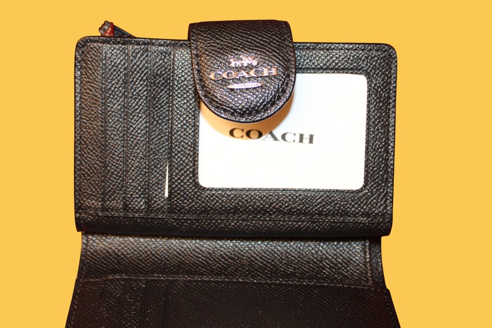 NWT Coach Black Bifold Wallet