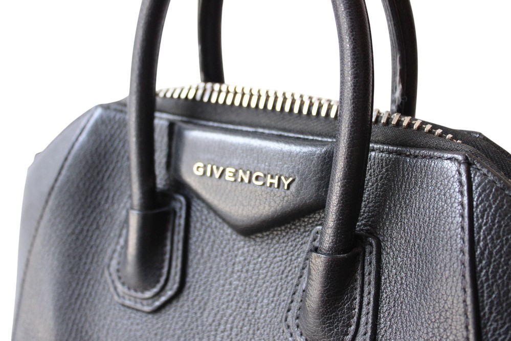 Givenchy Antigona Mini Black Grained Leather