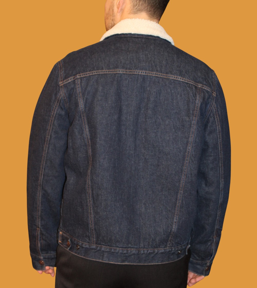 Gap Denim Sherpa Lined Jacket (Sz M)