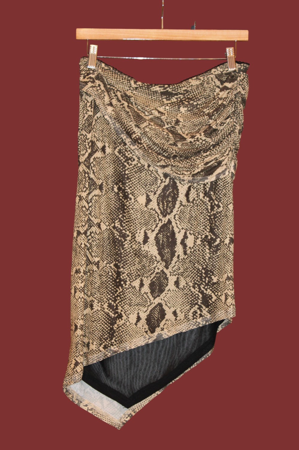 NWT Loucia Snakeskin Mesh Midi (Sz L)