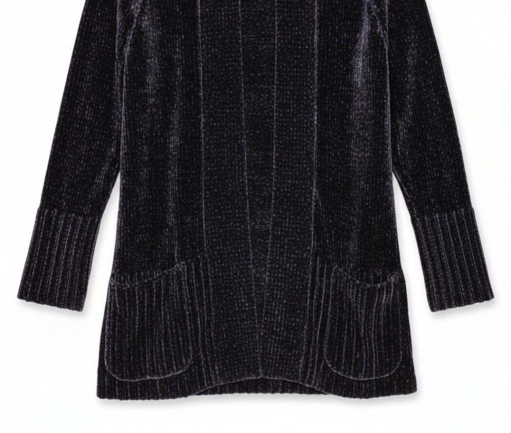 Arizona Jean Company Midnight Chenille Cardigan (Sz S)