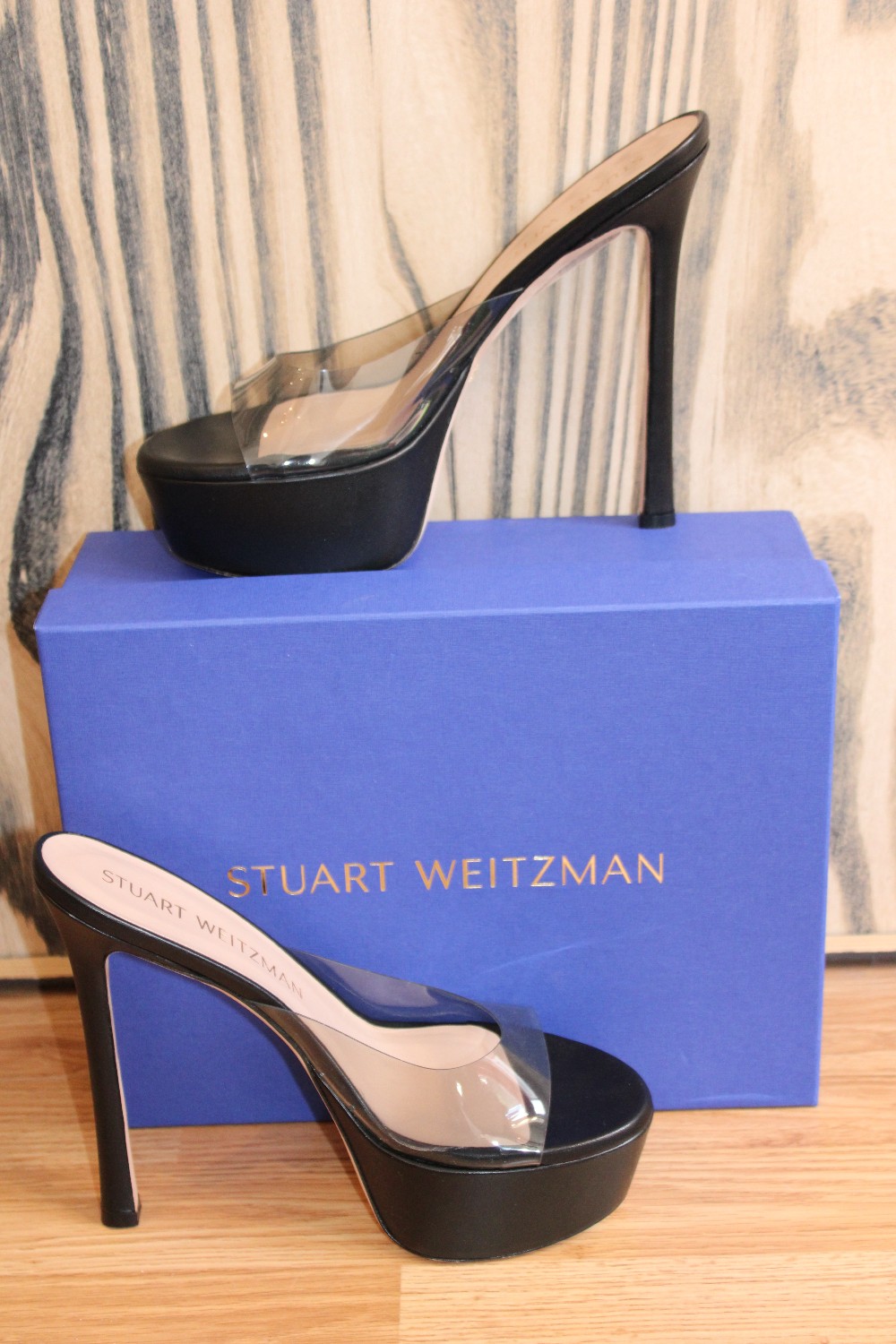 Stuart Weitzman Tia Hollywood Platform Stilettos