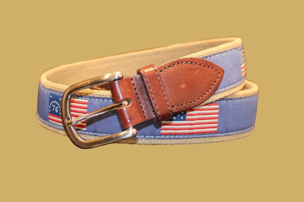 The Belted Cow Co. Flag Belt (Sz 32)