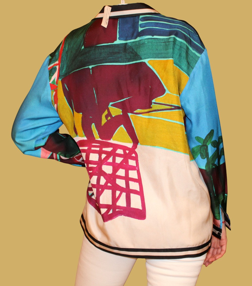 Munthe Multi Colored Blouse (Sz 36)