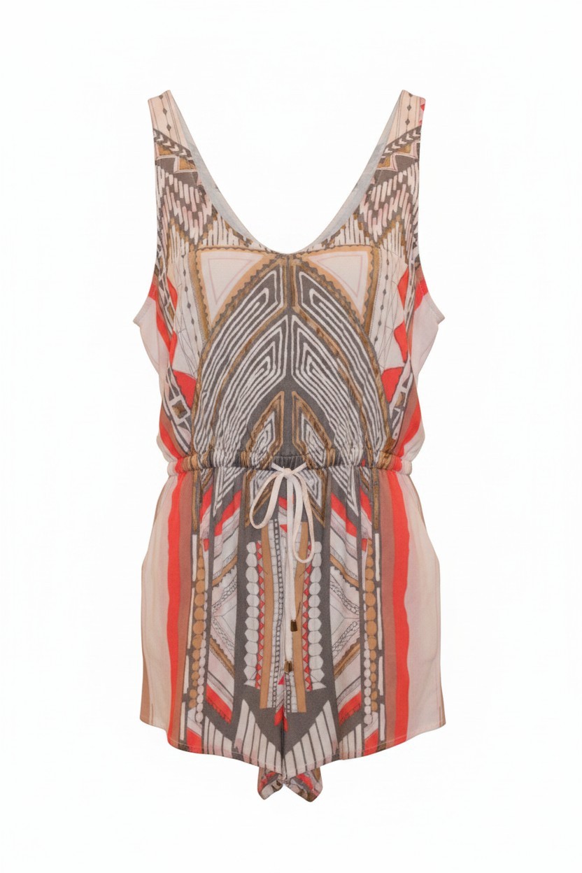 Mink Pink Multi Color Tribal Print Jumper sz M