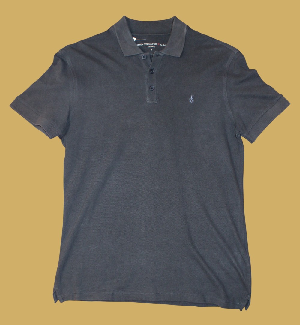 John Varvatos Blue Polo Shirt (Sz s)