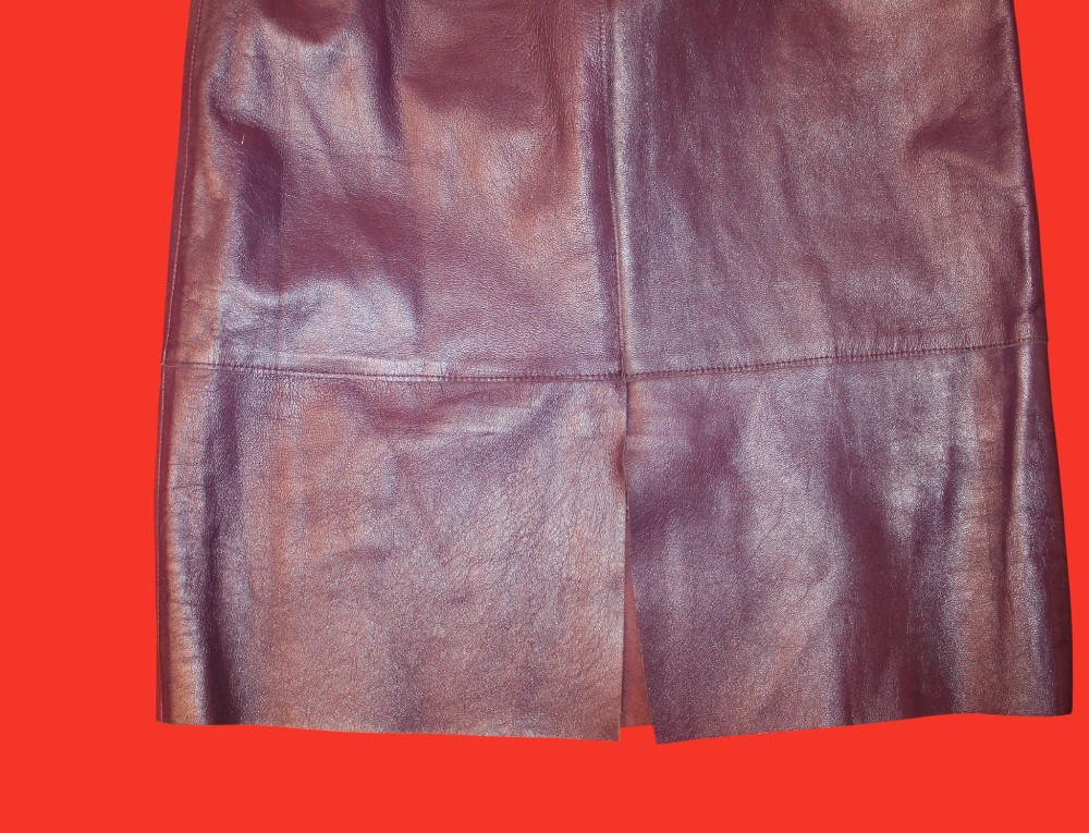 St. Vincent Purple Leather Skirt (Sz 6)