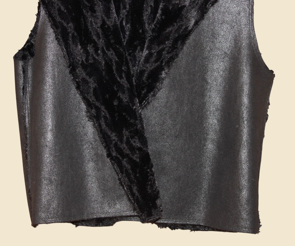 C&C California Faux Fur Vest with Hood (Sz M)