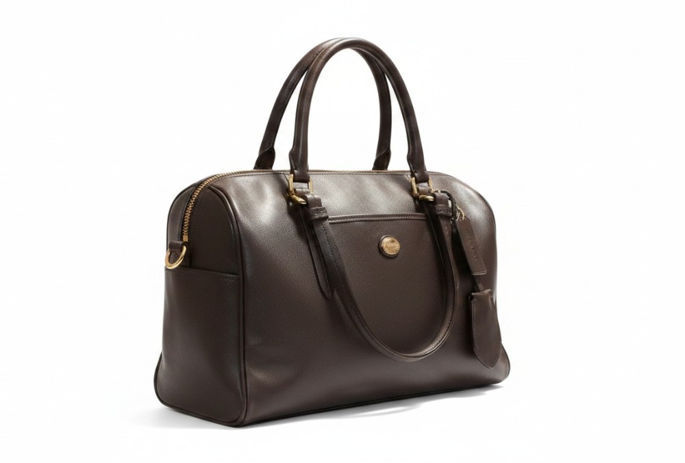 Coach Black Leather Top Handle Crossbody