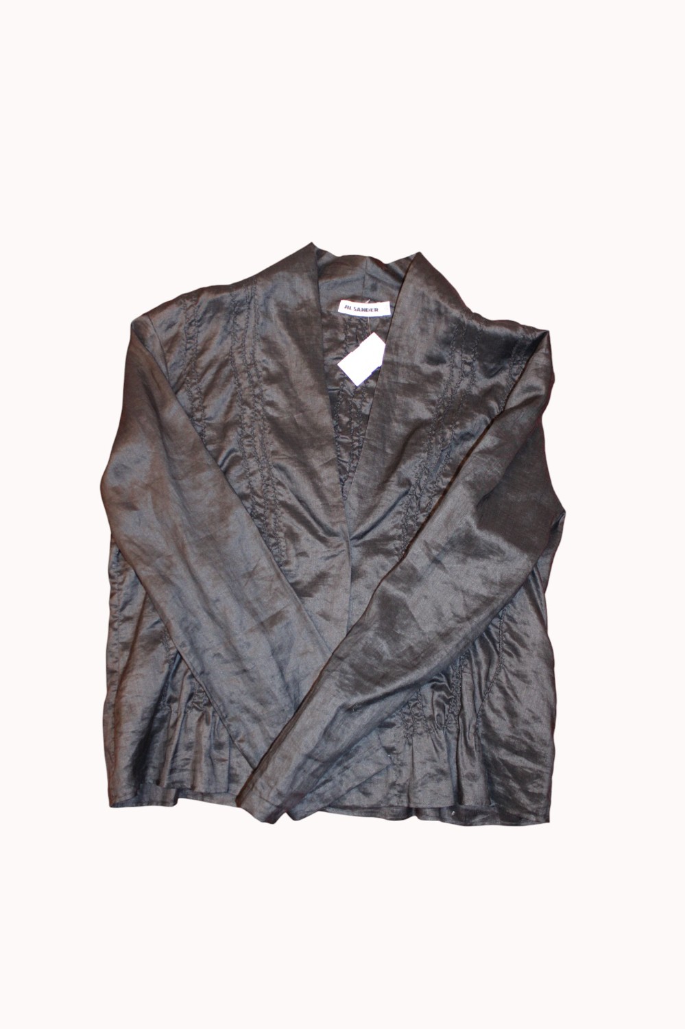 Jil Sander Black Blouse (Sz S)