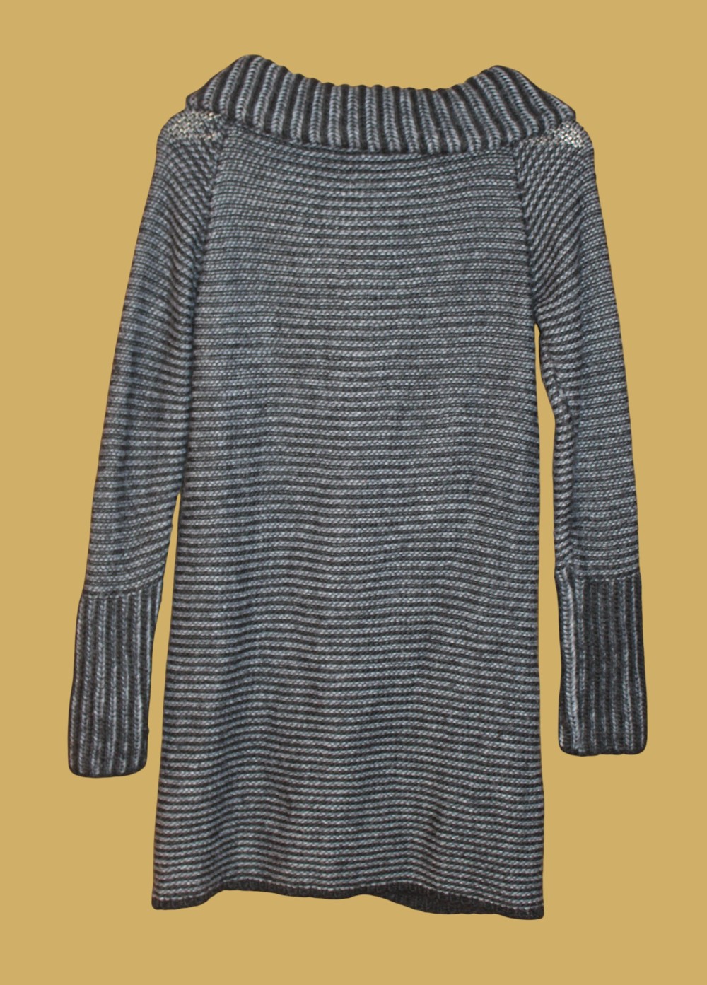 Elisabetta Black and Grey Cardigan (Sz S)