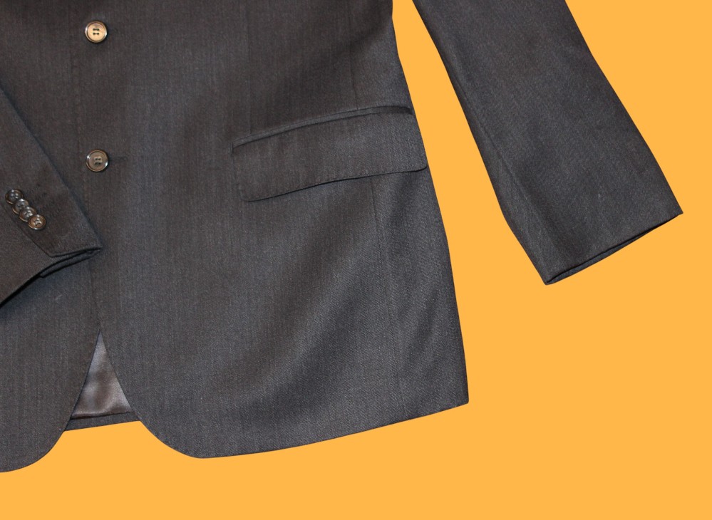 Mantoni Grey 100% Virgin Wool Blazer (Sz XS / S)