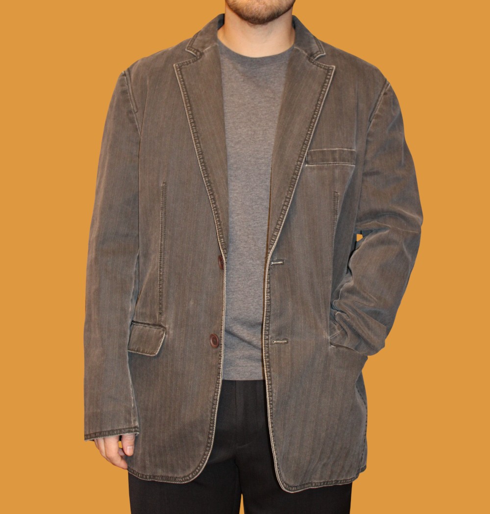 I.N.C. Grey Denim Blazer (Sz L)