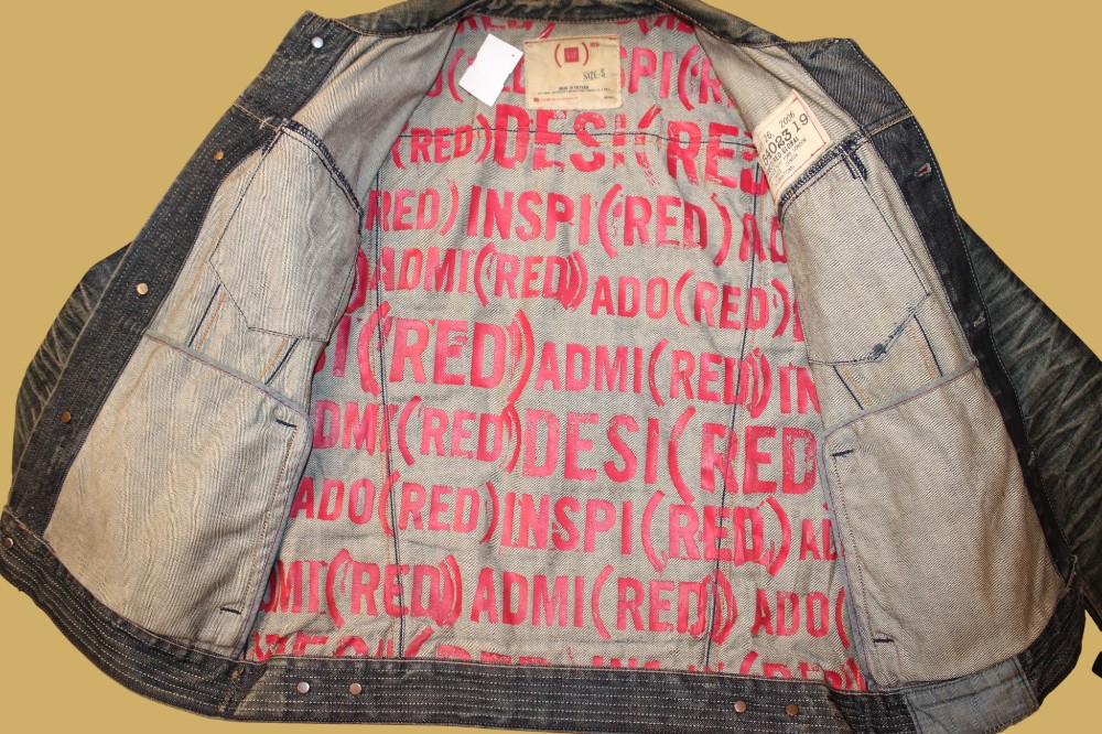 Vintage GAP RED Jean Jacket (Sz S)