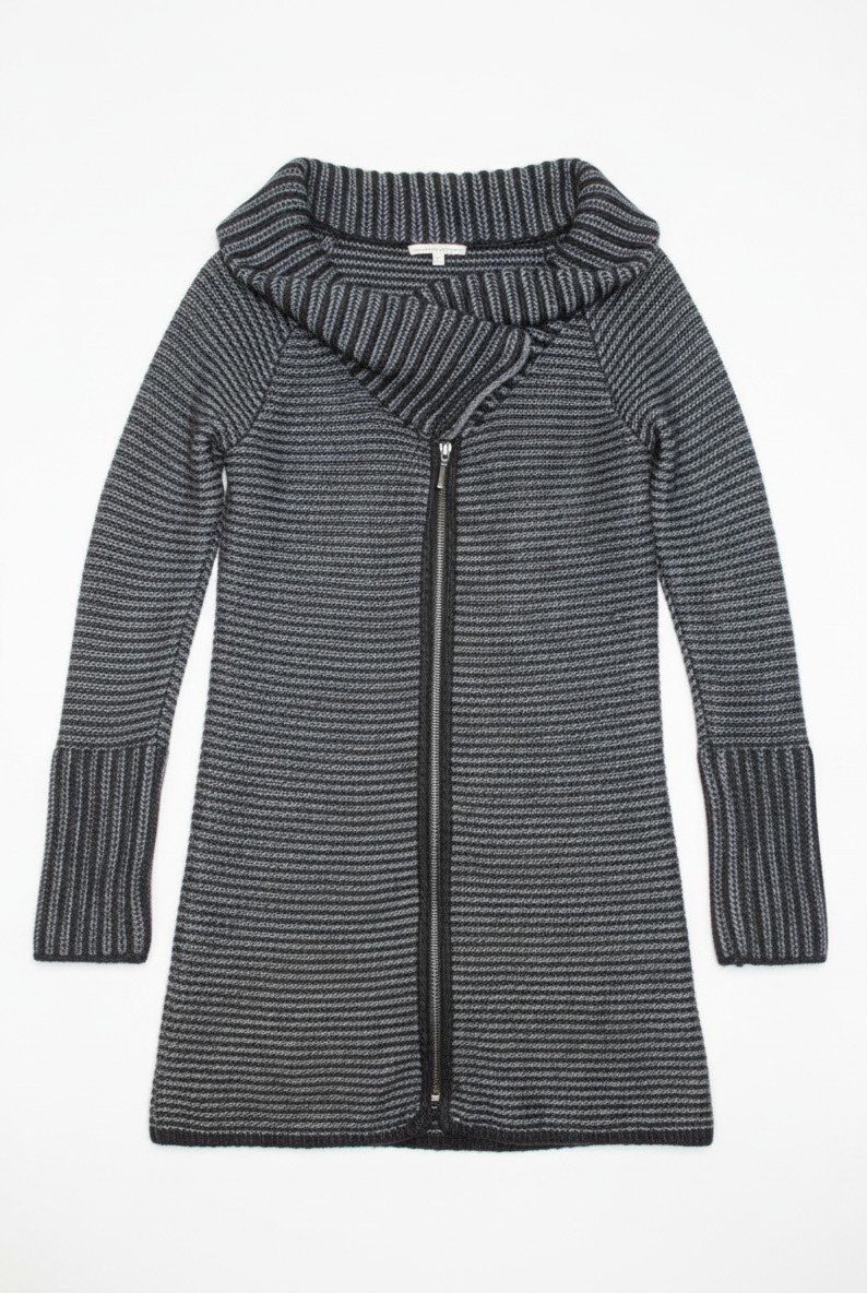 Elisabetta Black and Grey Cardigan (Sz S)