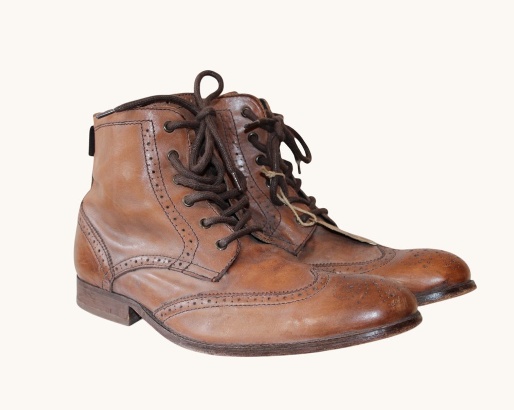 H by Hudson Wingtip Boot (Sz 44)