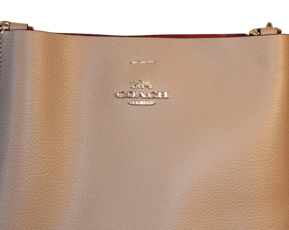 Coach Mollie Leather Bucket Bag w Crossbody Strap