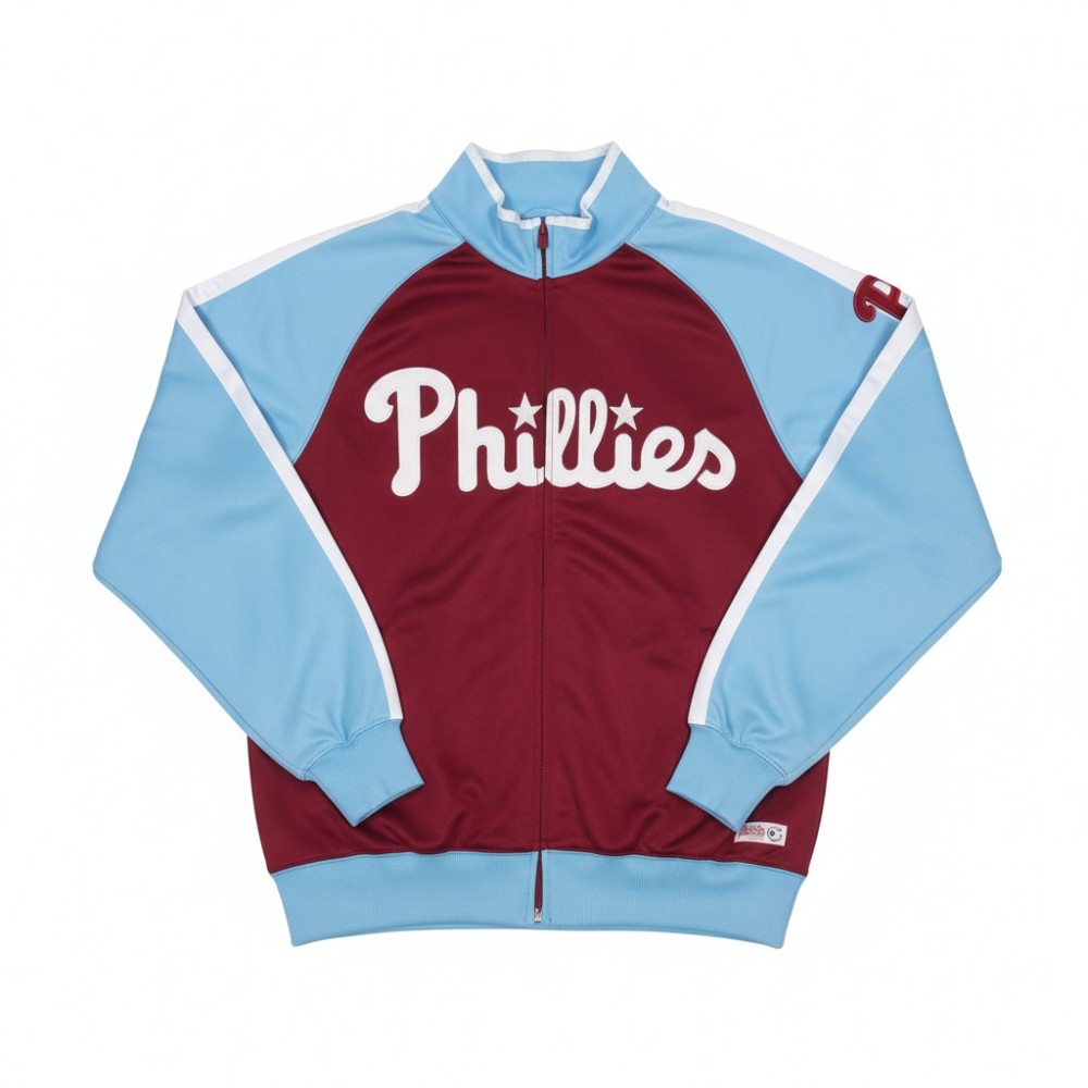 Stitches Phillies Full Zip Jacket sz S
