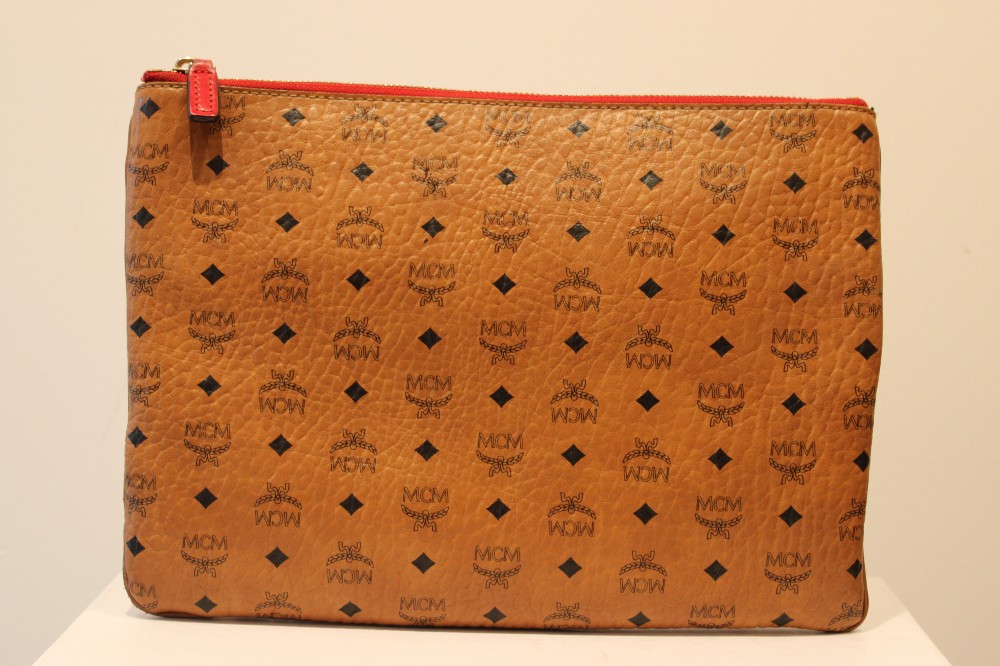 MCM Camel Leather Crossbody