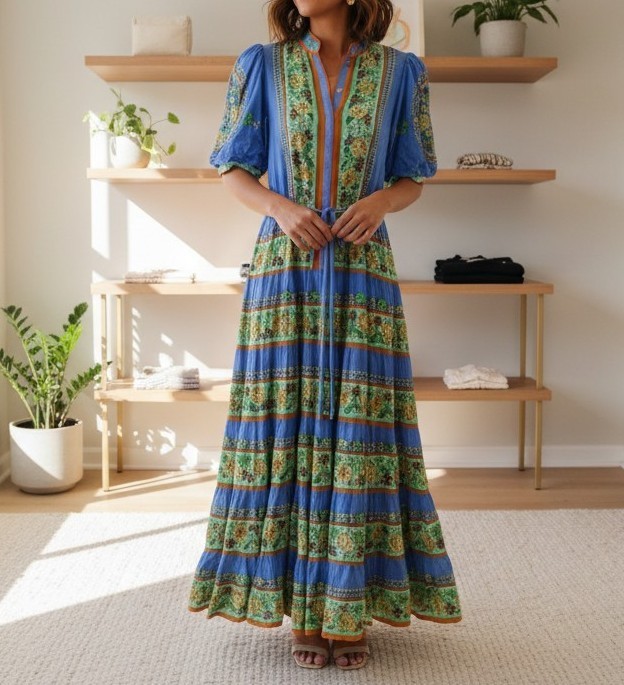 Alemais Linda Tiered Midi Dress Sz 4