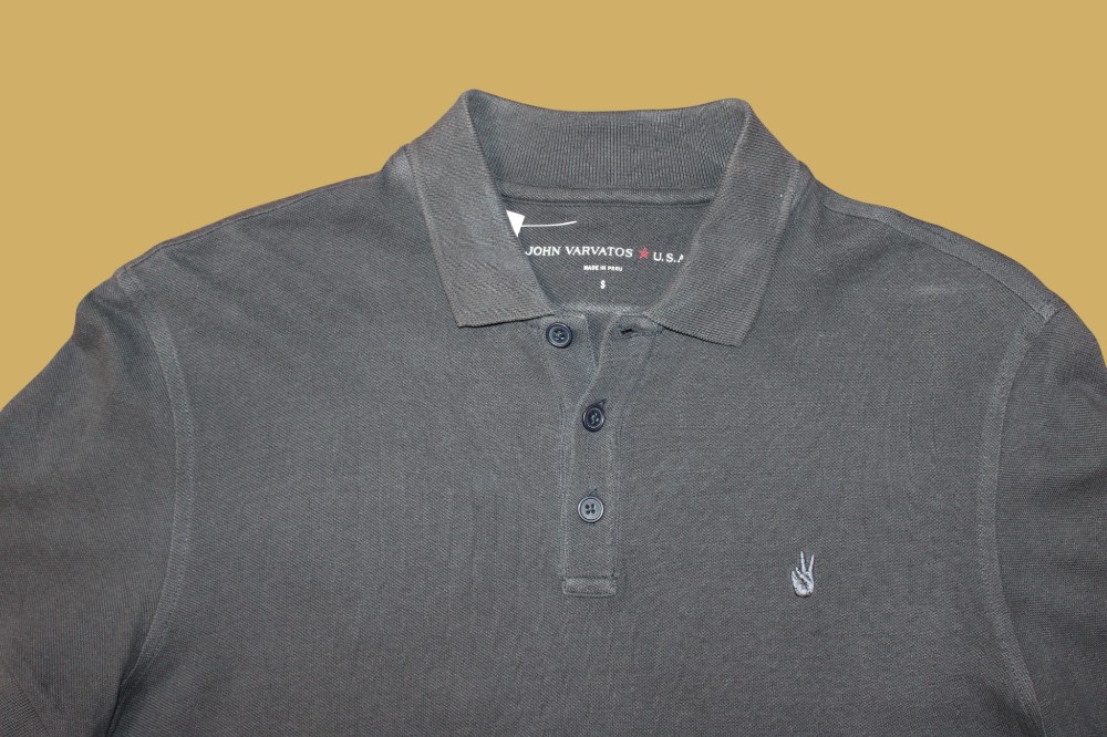 John Varvatos Blue Polo Shirt (Sz s)