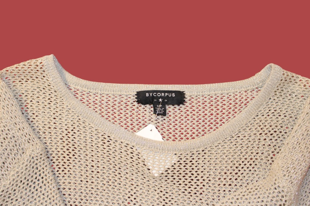 BYCORPUS Knit Grey/Silver Sweater (Sz S)