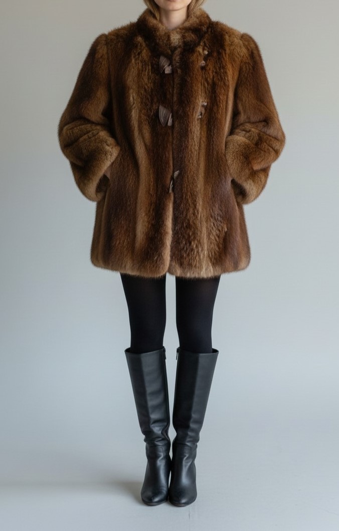 Evans Natural Beaver Fur (Sz S)