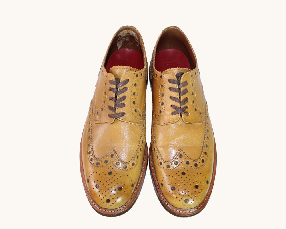 Grenson Stanley Brogue Chaussures Wingtip Oxford (Sz 9.5)