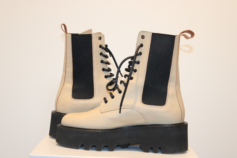 ATP Atelier Pesaro Vanilla Combat Boots