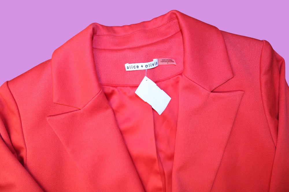 Alice + Olivia Red Denny Blazer (Sz 6)