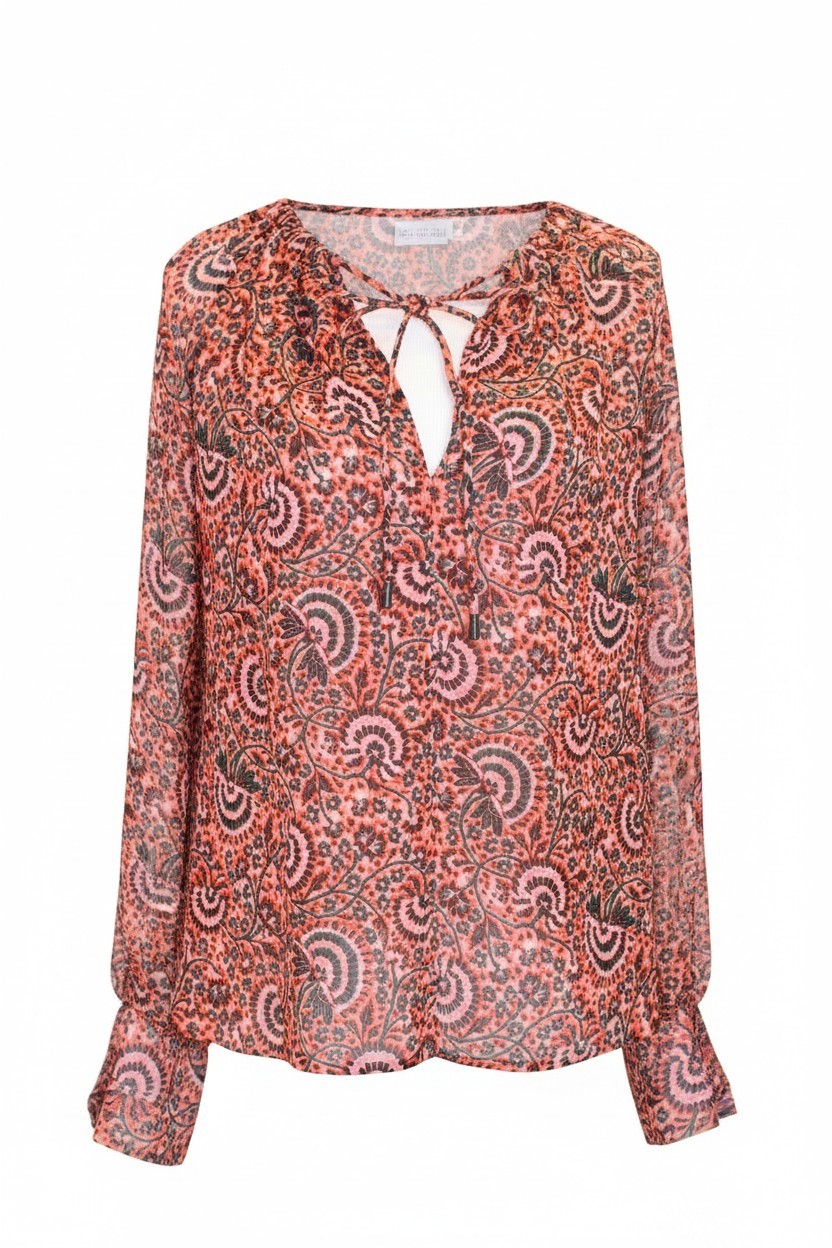 A.L.C Women's Bryce Printed Silk-Georgette Blouse (Sz 8)