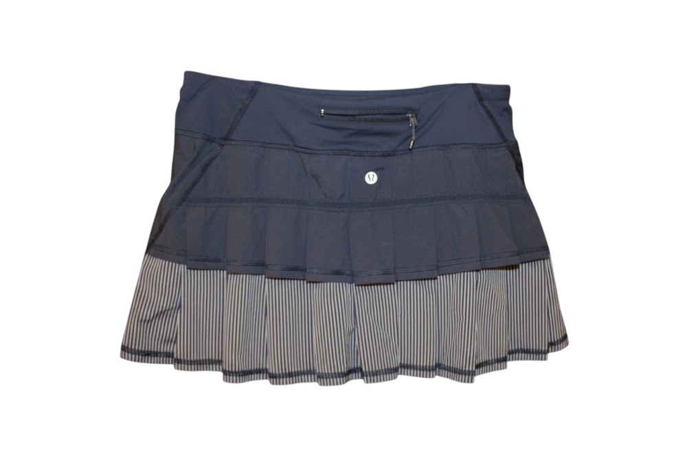 Lululemon Navy Stripes Ruffle Skirt sz M