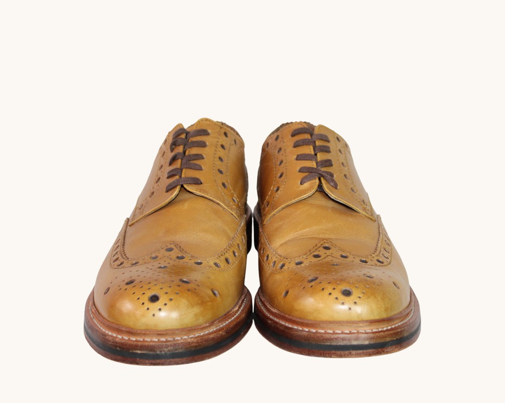 Grenson Stanley Brogue Chaussures Wingtip Oxford (Sz 9.5)