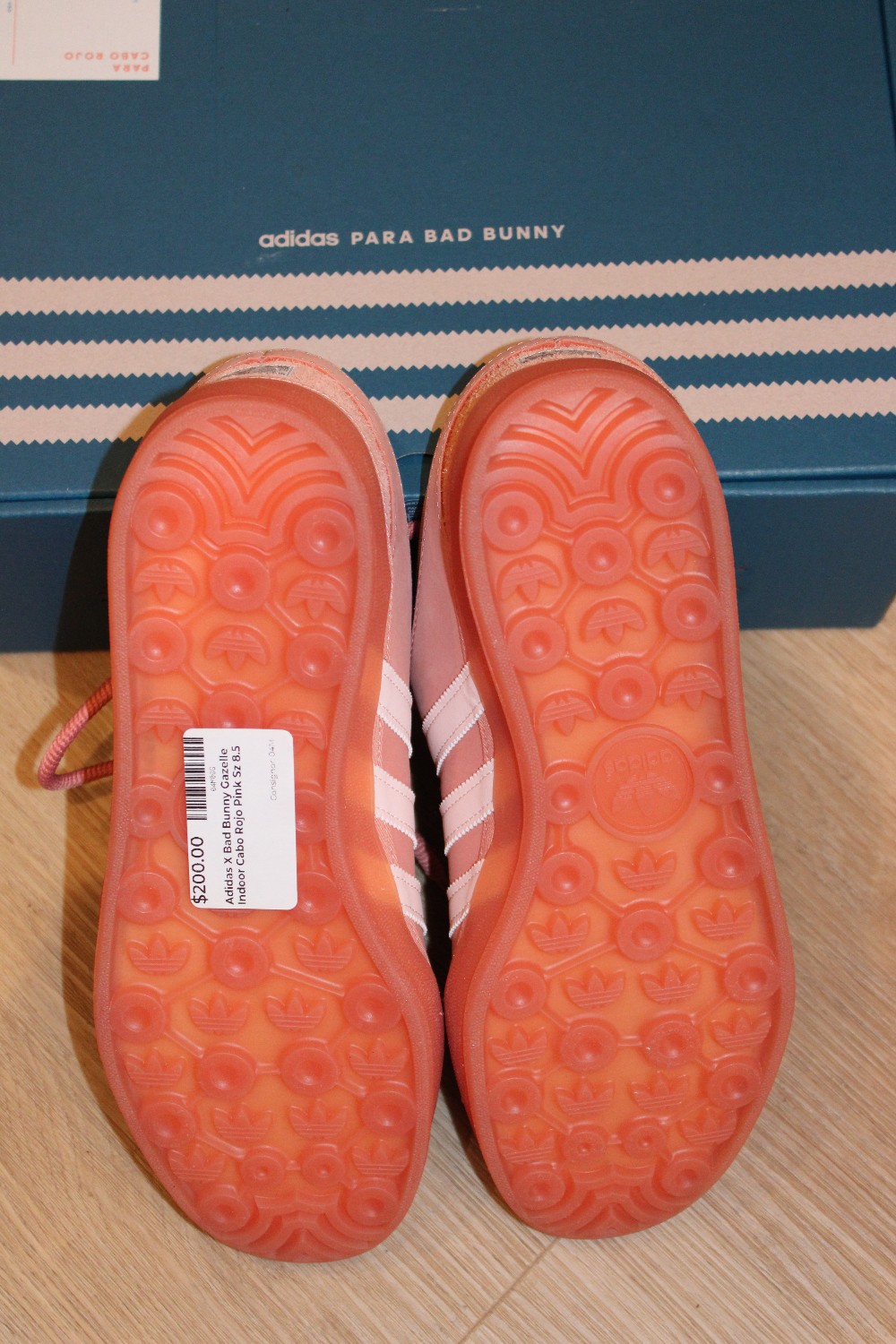 Adidas X Bad Bunny Gazelle Indoor Cabo Rojo Pink Sz 8.5