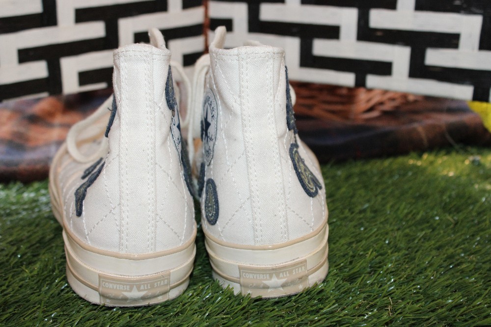 Converse Chuck 70 High Crafted Patches Egret Mens sz 8.5