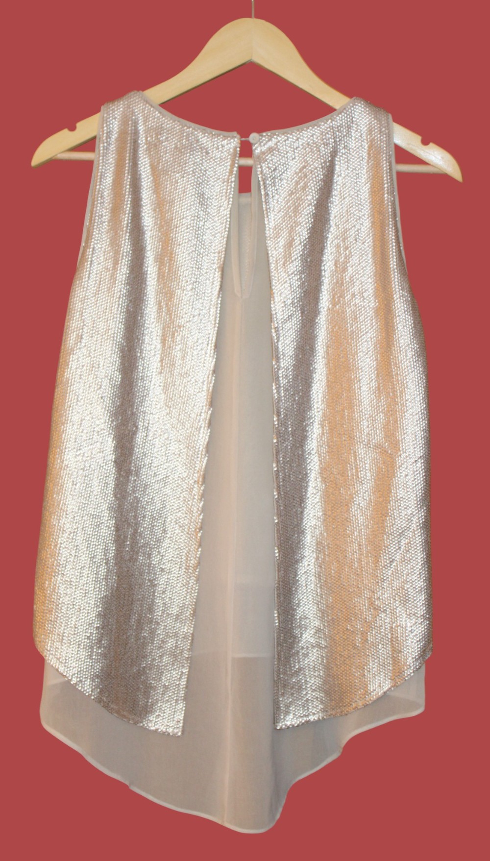 BCBG MaxAzria Rose Gold Top (Sz XS)