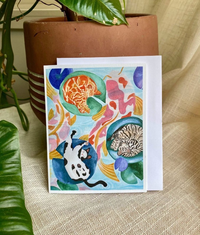 Lazy Nalo Mornings Card