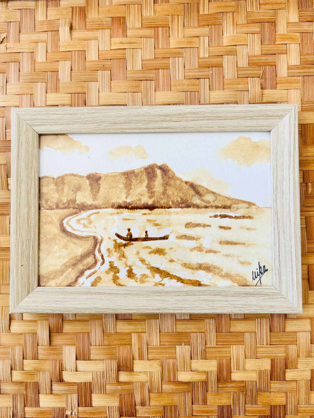 Kona Coffee Art Original (4x6  Framed) - 47
