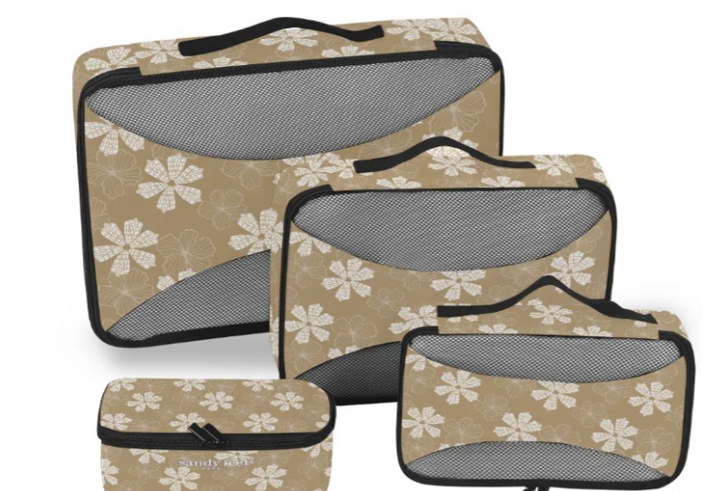 Packing Cube Set - Hau & Cone Shell Tan