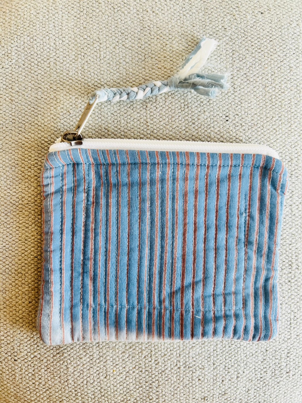 Quilted Pouch - Vintage Stripes