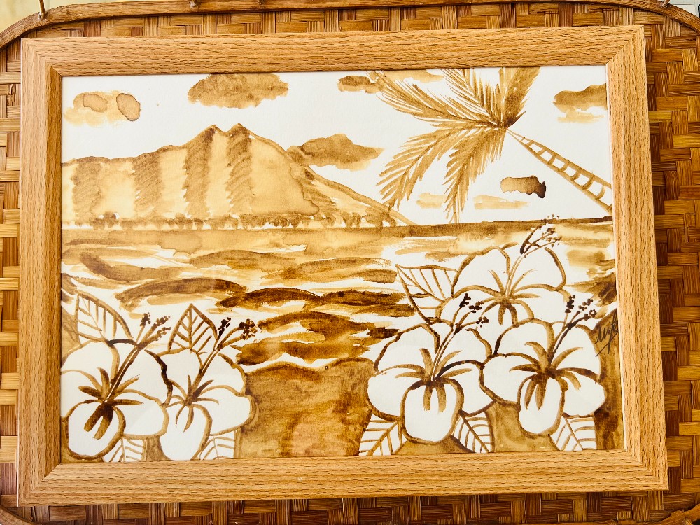 Kona Coffee Art Original (8x11, Framed) - 56