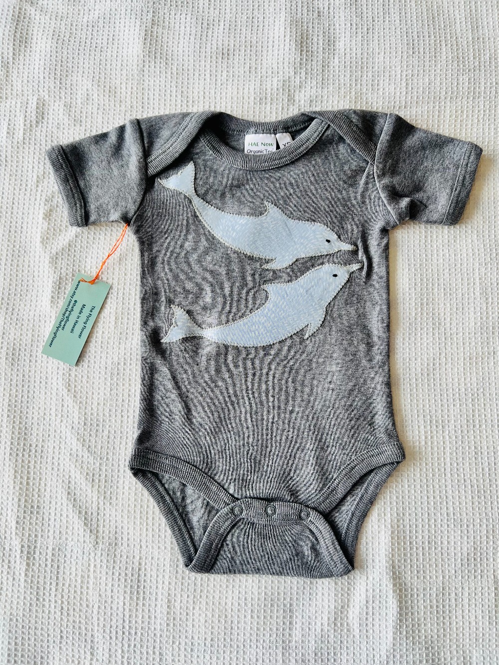 Newborn - Dolphin Onesie (Gray)