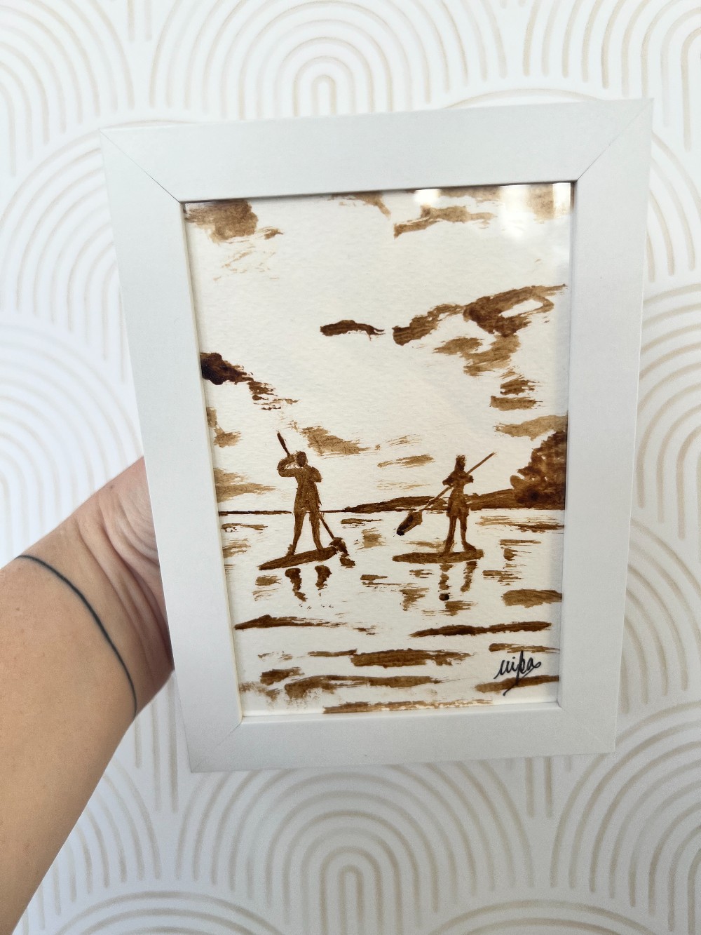 Kona Coffee Art Original (4x6  Framed) - 45